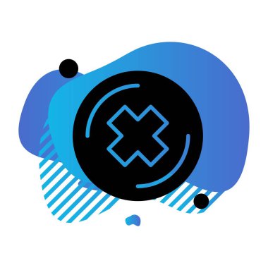 vektör çapraz simgesi illüstrasyonu