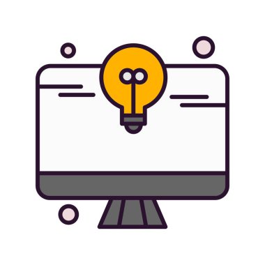 vektör lcd simgesi illüstrasyonu