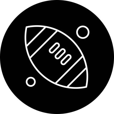 Rugby ikonu illüstrasyonu