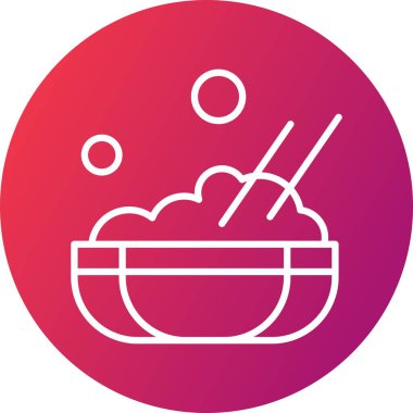  Gıda simgesinin vektör illüstrasyonu