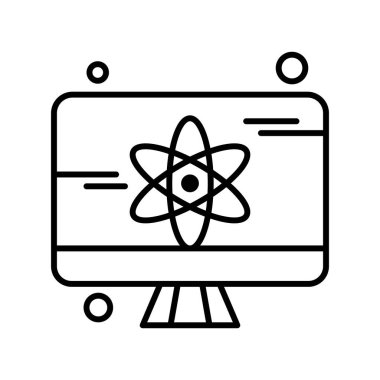  vektör lcd simgesi illüstrasyonu