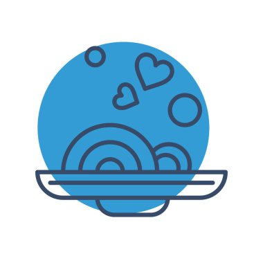 Gıda vektörü illüstrasyon simgesi