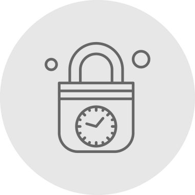  Vektör illüstrasyon kilidi simgesi