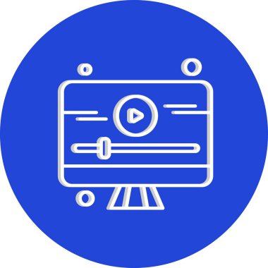 vektör lcd simgesi illüstrasyonu