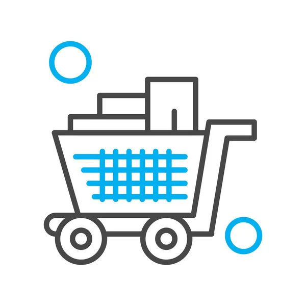 Trolley Icon Vector Illustration — Stockvektor