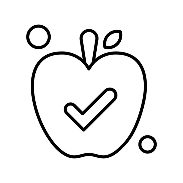 Vektor Apple Icon Illustration — Stockvektor