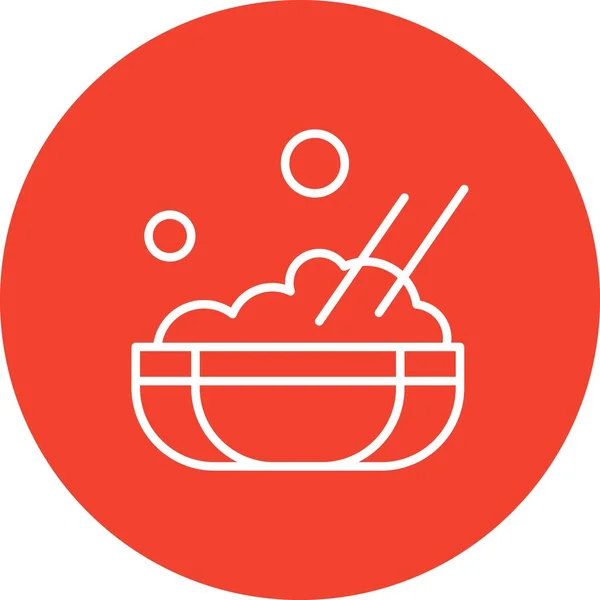 Vector Ilustración Del Icono Comida — Vector de stock