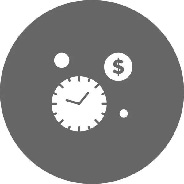 Vetor Ícone Relógio Ilustração — Vetor de Stock