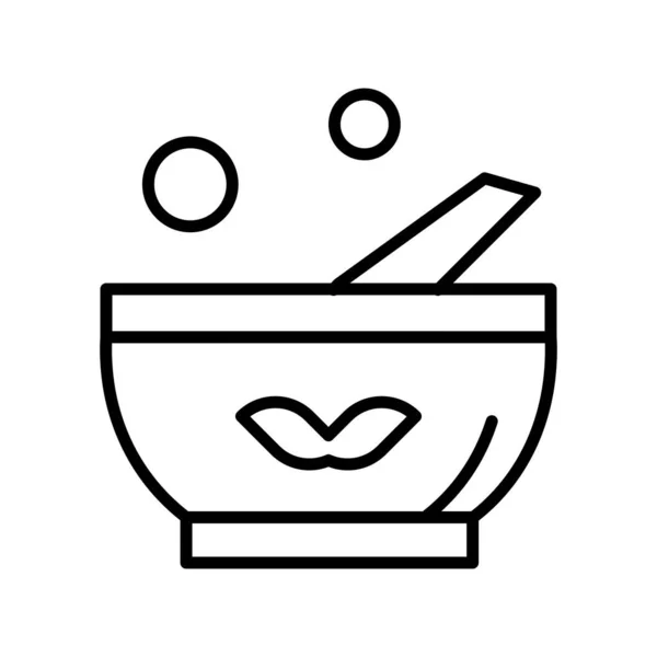 Vektor Bowl Symbol Abbildung — Stockvektor