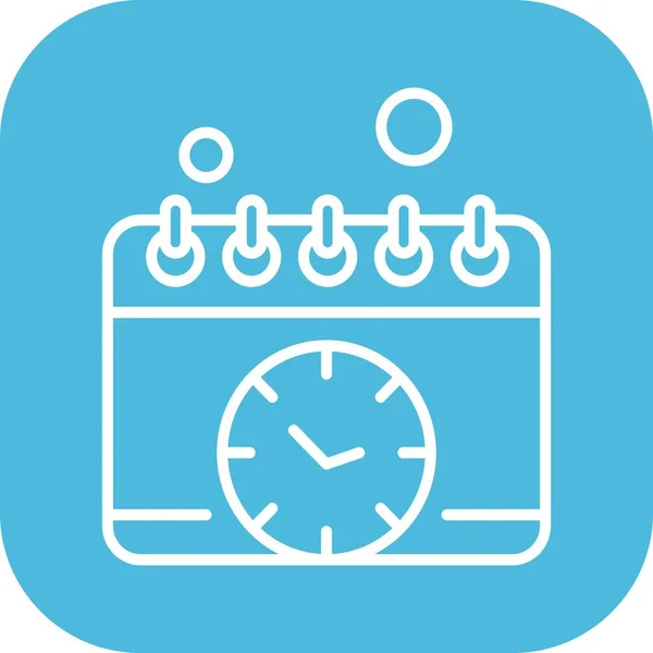 Vector Calendario Icono Ilustración — Archivo Imágenes Vectoriales