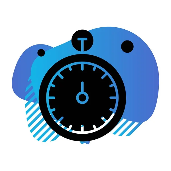 Vector Stop Reloj Icono — Vector de stock