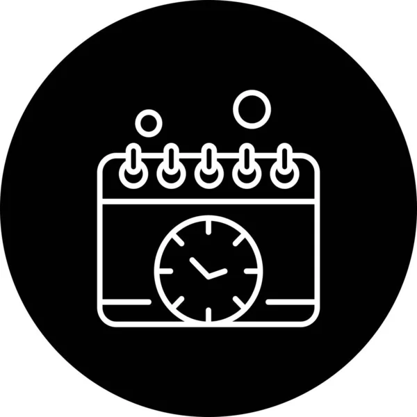 Vektor Kalender Icon Illustration — Stockvektor