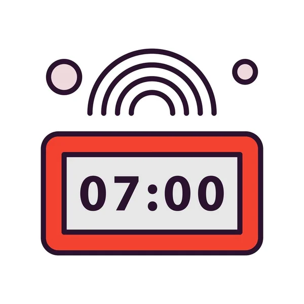 Vector Icono Del Reloj Ilustración — Archivo Imágenes Vectoriales