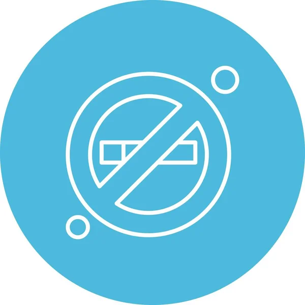 Vector Prohibido Icono Ilustración — Vector de stock