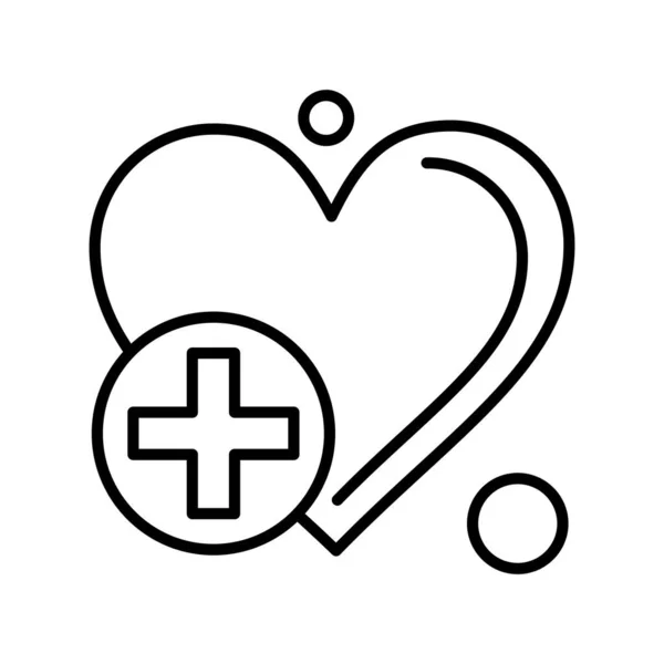 Corazón Vectorial Icono Ilustración — Archivo Imágenes Vectoriales
