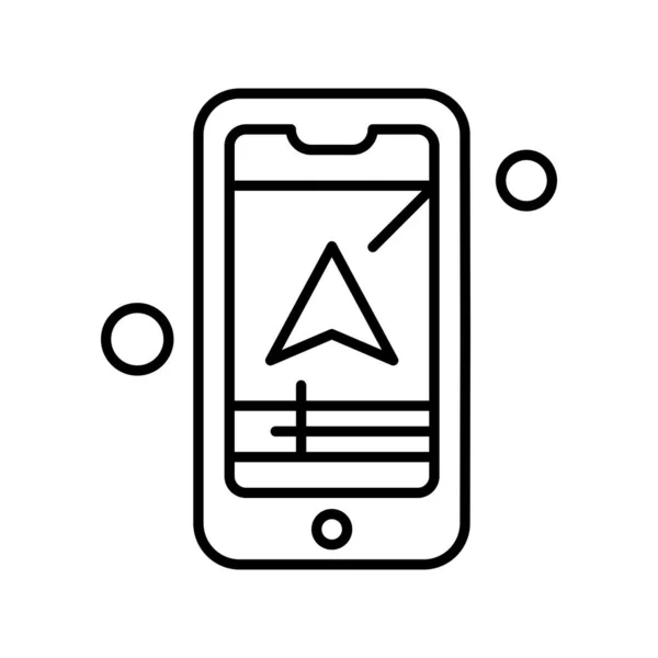 Vector Mobile Icon Illustration — Stock Vector