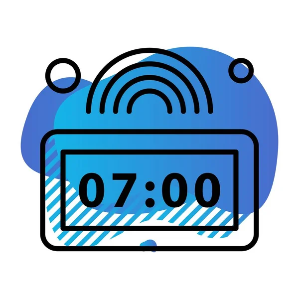 Vector Icono Del Reloj Ilustración — Archivo Imágenes Vectoriales