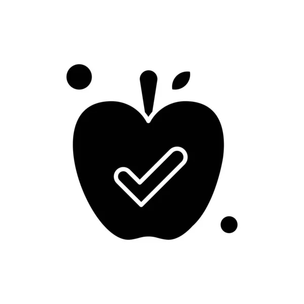 Vector Icono Apple Ilustración — Vector de stock