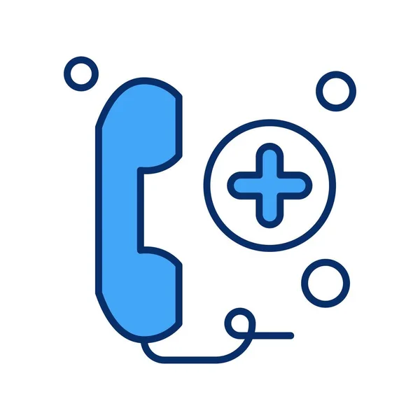 Telefone Vetor Icon Ilustração — Vetor de Stock