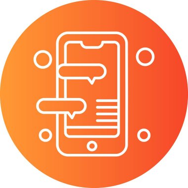  Vektör Mobil simge illüstrasyonu