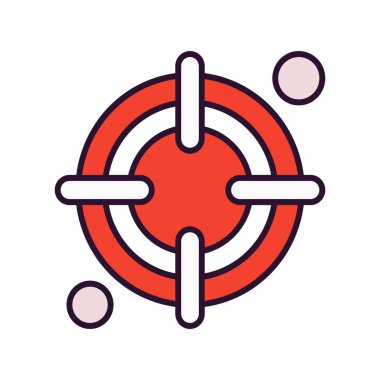 vektör hedef simgesi illüstrasyonu