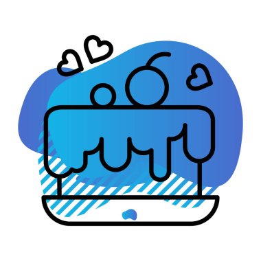 Gıda simgesinin vektör illüstrasyonu