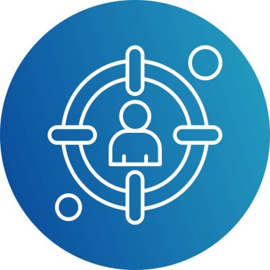 vektör hedef simgesi illüstrasyonu