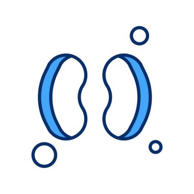 vektör böbrek simgesi illüstrasyonu