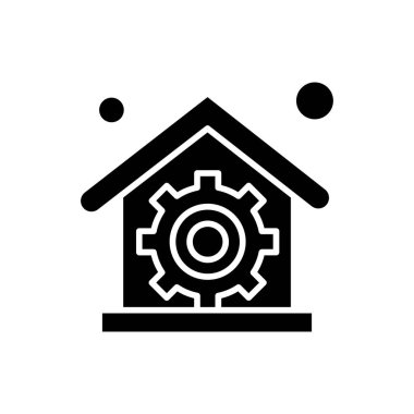  Ev simgesinin vektör illüstrasyonu