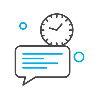  Vektör sohbet simgesi illüstrasyonu