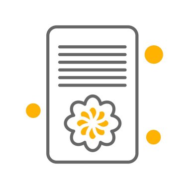 Vektör belgesi Simge illüstrasyonu