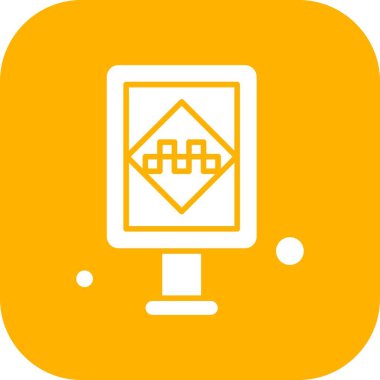 vektör trafik işareti Ico