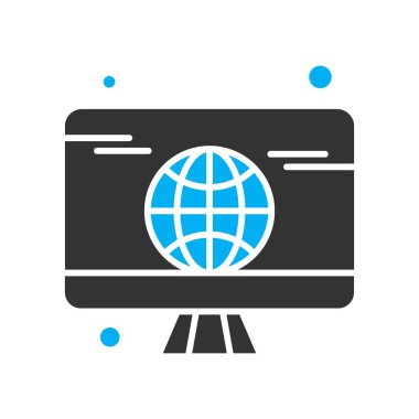 vektör lcd simgesi illüstrasyonu