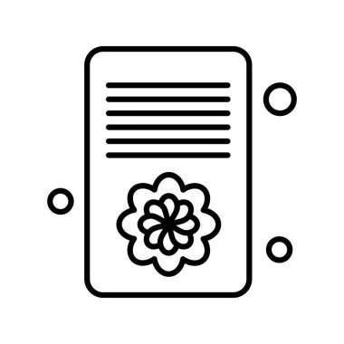 Vektör belgesi Simge illüstrasyonu