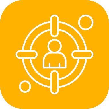 vektör hedef simgesi illüstrasyonu