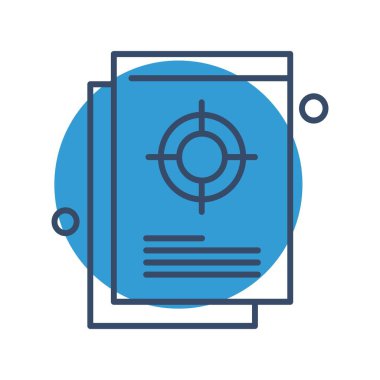 Vektör belgesi Simge illüstrasyonu