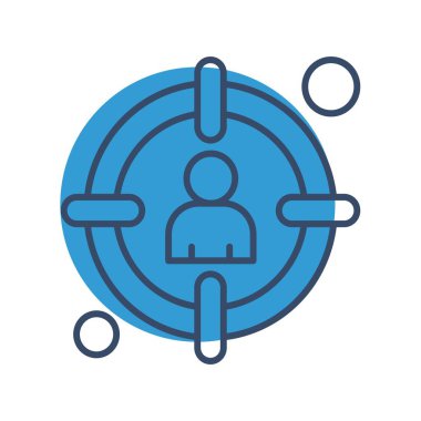 vektör hedef simgesi illüstrasyonu