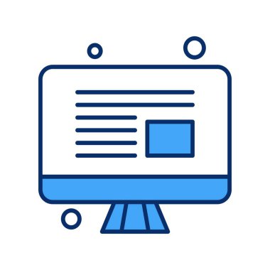  vektör lcd simgesi illüstrasyonu