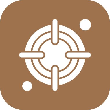 vektör hedef simgesi illüstrasyonu