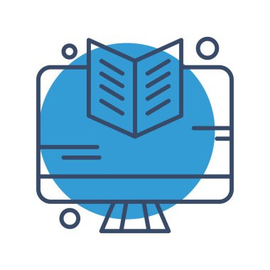 vektör lcd simgesi illüstrasyonu