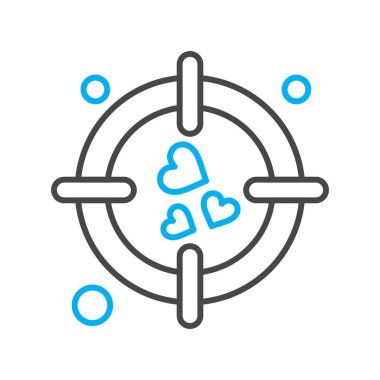 vektör hedef simgesi illüstrasyonu