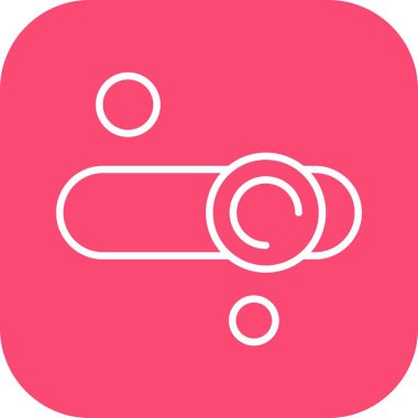 Eşitleyici Simgesinin vektör illüstrasyonu