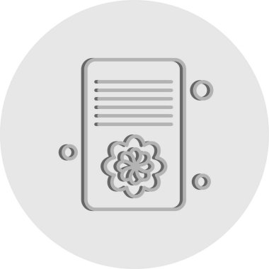 Vektör belgesi Simge illüstrasyonu