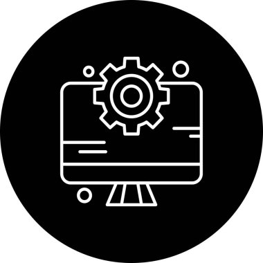  vektör lcd simgesi illüstrasyonu