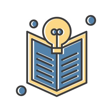 kitap simgesi vektör illüstrasyonu