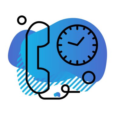 Vektör telefon simgesi illüstrasyonu