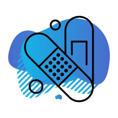 vektör Bandaj simgesi çizimi