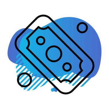 Dolar simgesi vektör illüstrasyonu