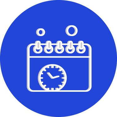 vektör Takvimi Simgesi illüstrasyonu