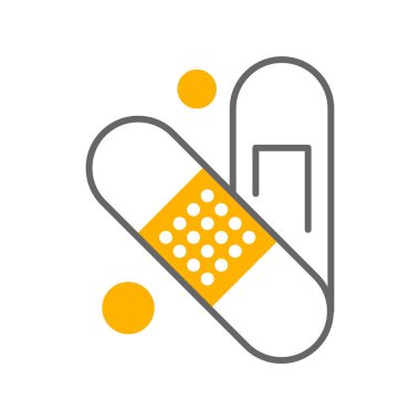 vektör Bandaj simgesi çizimi